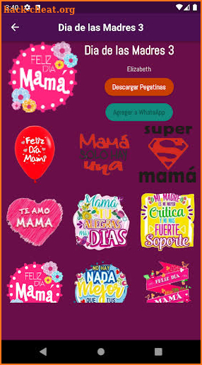 Stickers del dia de la Madre screenshot