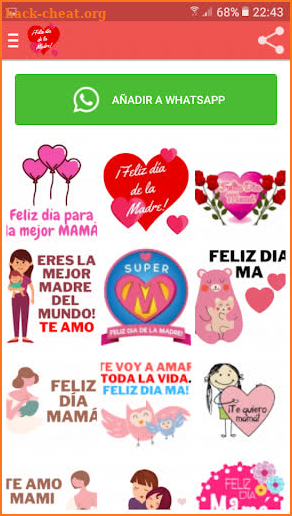 Stickers dia de las madres para whatsapp screenshot