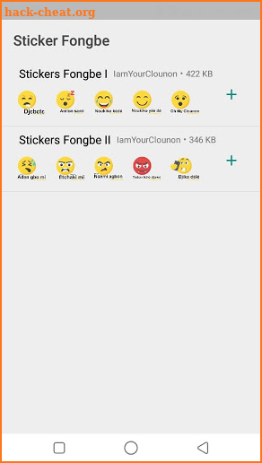 Stickers en Fongbé screenshot