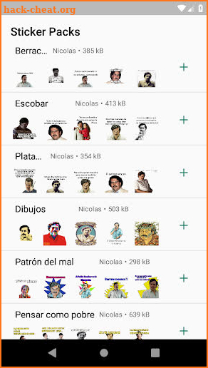 Stickers Escobar screenshot