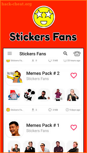 Stickers Fans screenshot