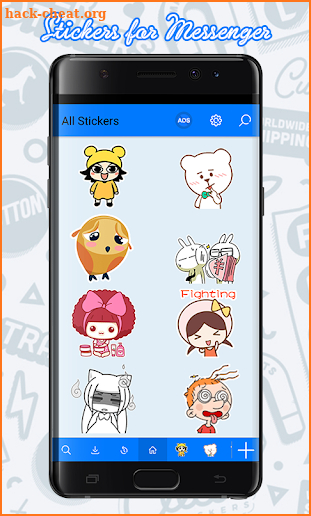 Stickers for Facebook Messenger screenshot