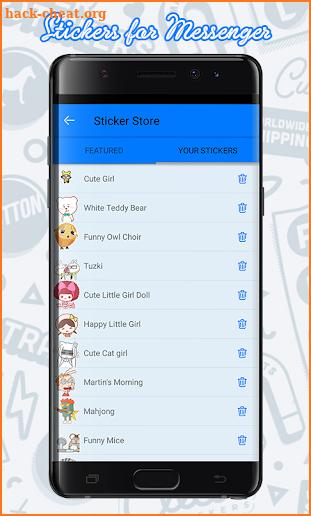 Stickers for Facebook Messenger screenshot