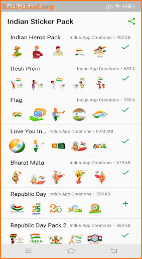 Stickers for Indian screenshot