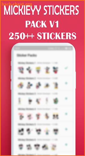 Stickers For Mickey WAStickerApps screenshot