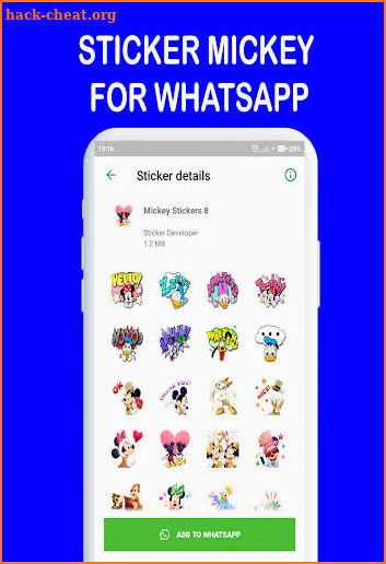 Stickers For Mickeyy WAStickerApps screenshot