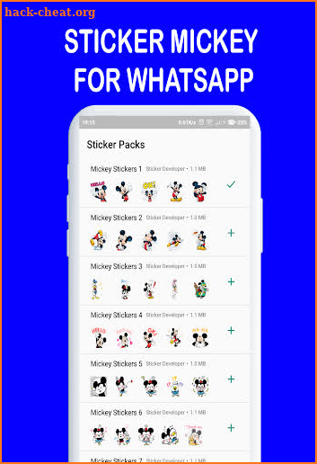 Stickers For Mickeyy WAStickerApps screenshot