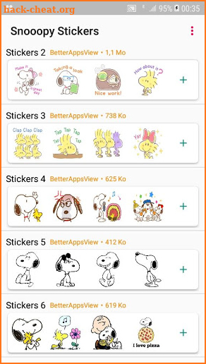 Stickers For Snooopy WAStickerApps screenshot