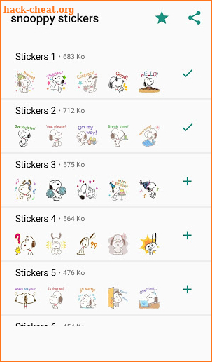 Stickers For Snooppy WAStickerApps screenshot