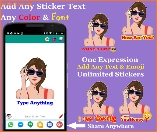 Stickers For Whatsapp & Facebook screenshot