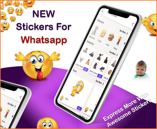 Stickers for Whatsapp : New Emoji Stickers 2020 screenshot