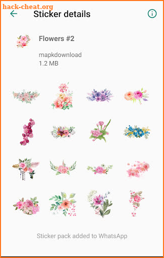 Stickers for Whatsapp WAStickerApps Flowers screenshot