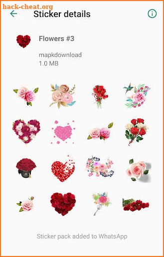 Stickers for Whatsapp WAStickerApps Flowers screenshot