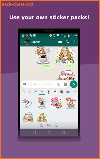 Stickers for WhatsApp with your avatar screenshot