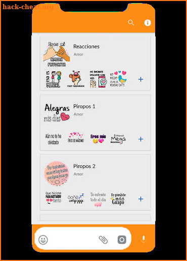 💕 Stickers Frases de amor para WhatsAp 2020 screenshot