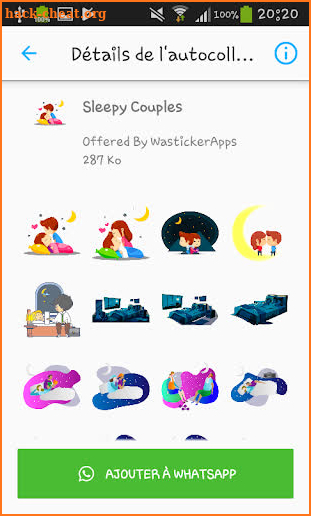 Stickers Good Night - WAStickerApps screenshot