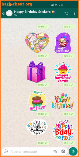 Stickers Happy Birthday 🎂 WAStickerApps Birthday screenshot