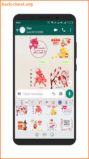 stickers Happy Chinese New Year 2021 screenshot