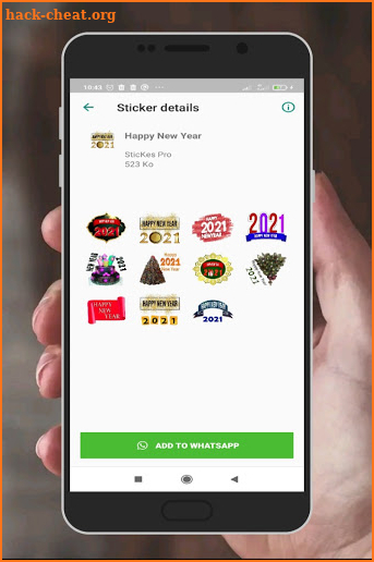 Stickers Happy New Year 2021 WAStickerApps screenshot
