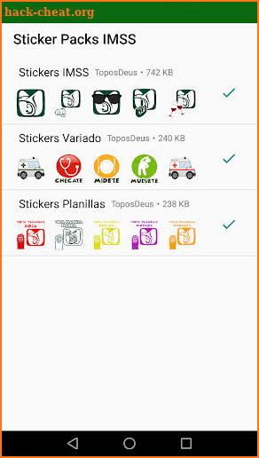 Stickers IMSS screenshot