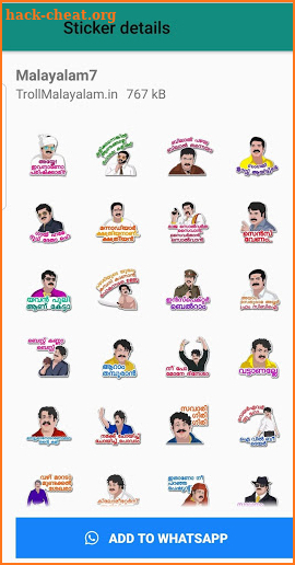 Stickers Malayalam screenshot