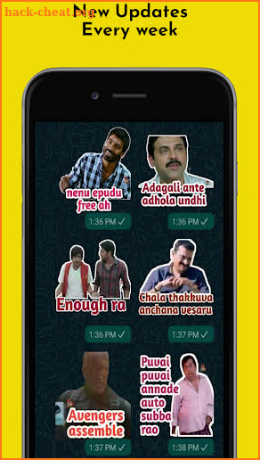 Stickers Mavayya - Telugu Free Stickers screenshot