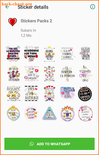 Stickers Romanticos para WhatsApp screenshot