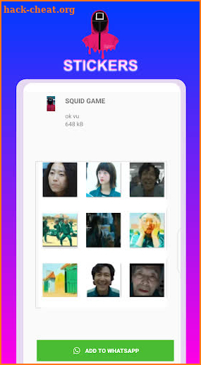 Stickers Squid Games screenshot