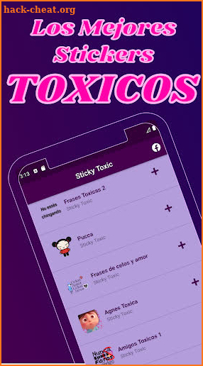 Stickers Tóxicos 😈 Frases para novios y amigos. screenshot