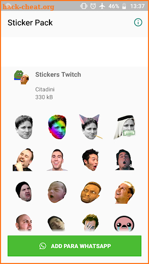 Stickers Twitch screenshot