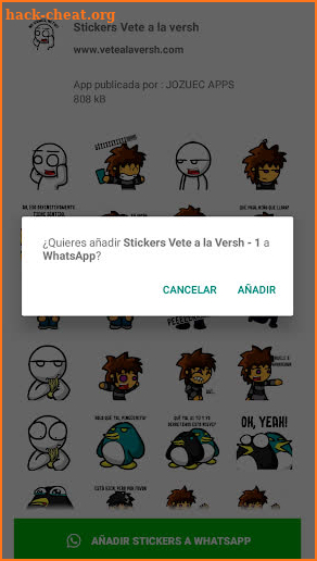Stickers Vete a la versh screenshot