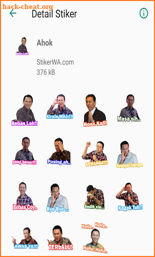 Stickers WA Indonesia screenshot