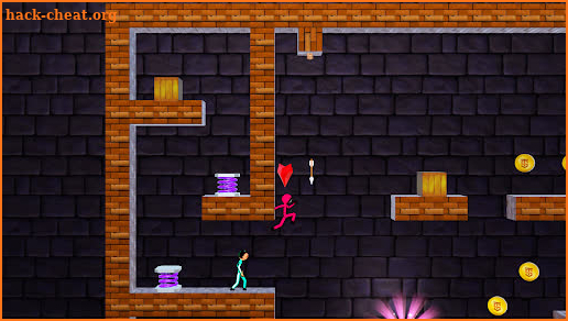 Stickman 3D : Red Blue Escape screenshot