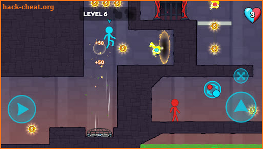 Stickman Adventure:Red&B Quest screenshot