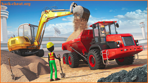 Stickman Airport Construction Excavator Simulator screenshot