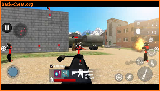 Stickman Army FPS Shooter - Rope Hero Gangster screenshot