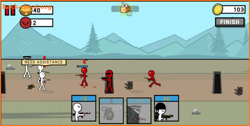 Stickman Army: World War Legacy Fight screenshot