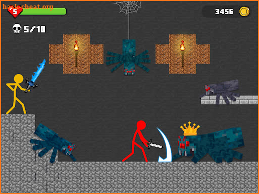 Stickman Battle in Craft World screenshot