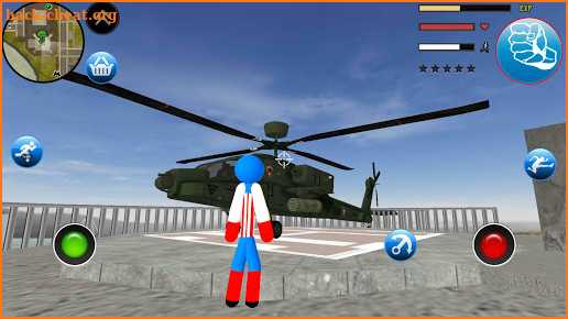 Stickman Capitaine american Rope Hero Gangster screenshot