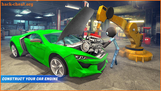 Stickman Car Garage Repair Shop screenshot