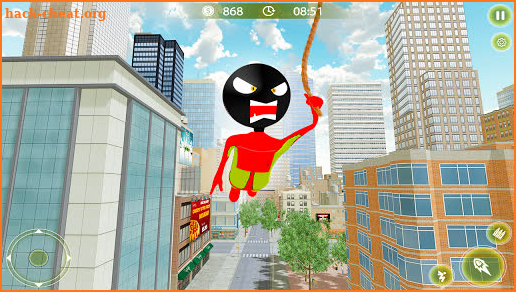 Stickman Crime City War - Stick Rope Hero Game screenshot