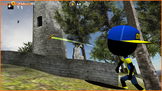 Stickman Disc Golf Battle screenshot