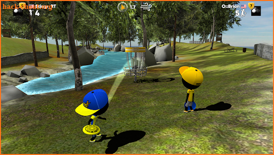 Stickman Disc Golf Battle screenshot