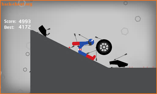 Stickman Dismounting Falling screenshot