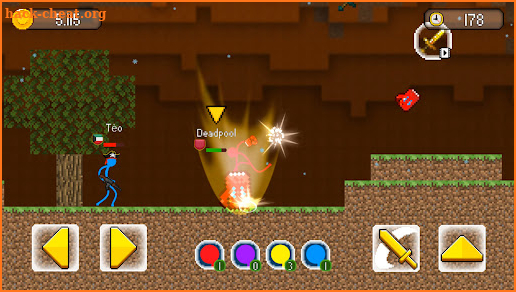 Stickman Fight In WorldCraft screenshot