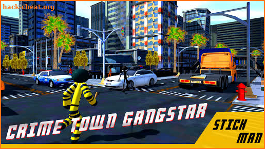 Stickman Gangster Crime Town - Prisoner Rope Hero screenshot