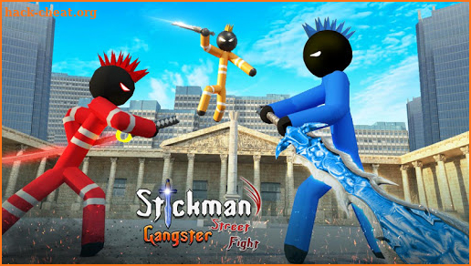 Stickman Gangster Street Fighting City screenshot