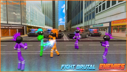 Stickman Gangster Street Fighting City screenshot