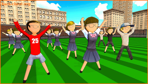 Stickman High School Girl- School Simulator Games screenshot