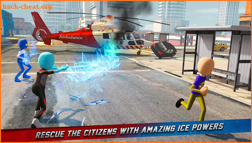 Stickman Ice Hero Crime City - Rope Hero screenshot